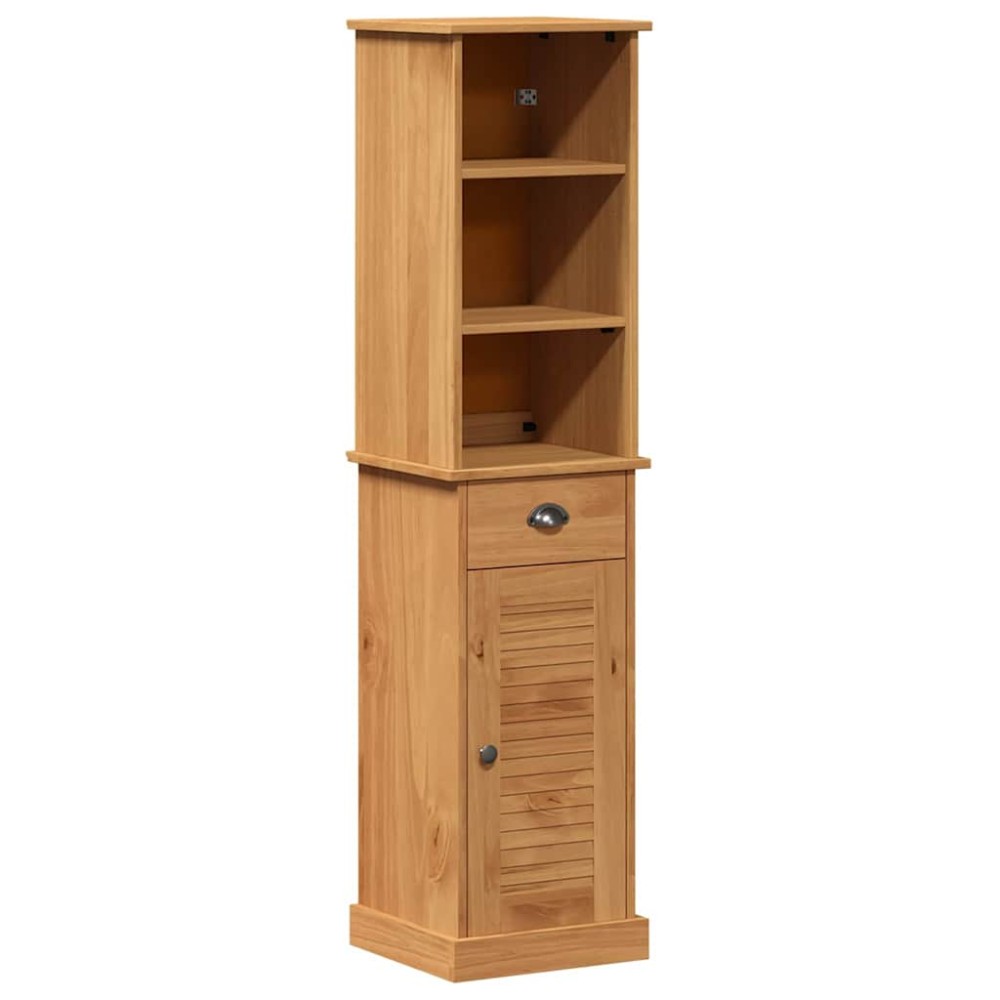 vidaXL Set de mobilier pentru baie VIGO 2 pcs Marou și Marou miere