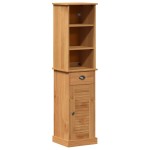 vidaXL Set de mobilier pentru baie VIGO 2 pcs Marou și Marou miere