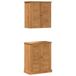 vidaXL Set de mobilier pentru baie VIGO 2 pcs Maro 67.5 x 34 x 80 cm