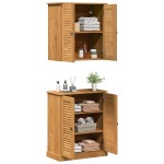 vidaXL Set de mobilier pentru baie VIGO 2 pcs Maro 67.5 x 34 x 80 cm