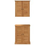 vidaXL Set de mobilier pentru baie VIGO 2 pcs Maro 67.5 x 34 x 80 cm