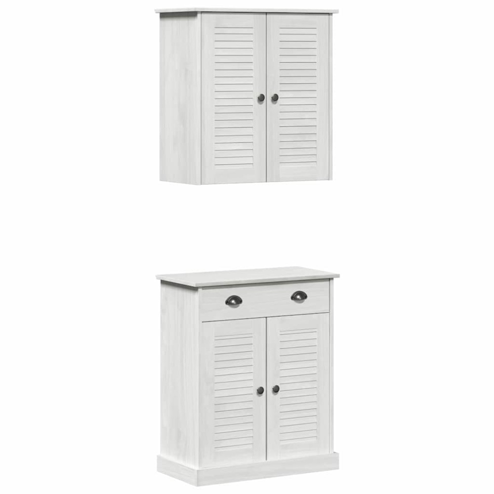 vidaXL Set de mobilier pentru baie VIGO 2 pcs Maro 67.5 x 34 x 80 cm