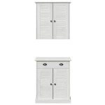 vidaXL Set de mobilier pentru baie VIGO 2 pcs Maro 67.5 x 34 x 80 cm