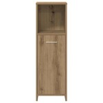 vidaXL Set mobilier de baie, 3 piese, stejar artizanal, lemn prelucrat vidaXL Set mobilier de baie, 3 piese, stejar artizanal, lemn prelucrat