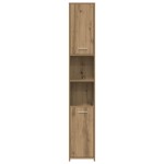 vidaXL Set mobilier de baie, 3 piese, stejar artizanal, lemn prelucrat vidaXL Set mobilier de baie, 3 piese, stejar artizanal, lemn prelucrat
