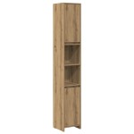 vidaXL Set mobilier de baie, 3 piese, stejar artizanal, lemn prelucrat vidaXL Set mobilier de baie, 3 piese, stejar artizanal, lemn prelucrat