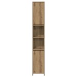 vidaXL Set mobilier de baie, 3 piese, stejar artizanal, lemn prelucrat vidaXL Set mobilier de baie, 3 piese, stejar artizanal, lemn prelucrat