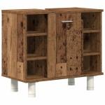 vidaXL Set mobilier de baie, 3 piese, lemn vechi, lemn prelucrat vidaXL Set mobilier de baie, 3 piese, lemn vechi, lemn prelucrat