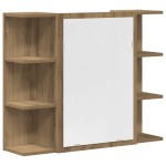 vidaXL Set mobilier de baie, 3 piese, stejar artizanal, lemn prelucrat vidaXL Set mobilier de baie, 3 piese, stejar artizanal, lemn prelucrat