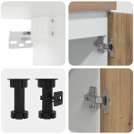 vidaXL Set dulapuri bucătărie 11 piese Artisan Stejar lemn prelucrat vidaXL Set dulapuri bucătărie 11 piese Artisan Stejar lemn prelucrat
