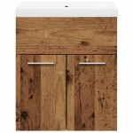 vidaXL Set mobilier de baie, 2 piese, lemn vechi, lemn prelucrat