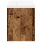 vidaXL Set mobilier de baie, 2 piese, lemn vechi, lemn prelucrat