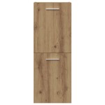 vidaXL Set mobilier de baie, 3 piese, stejar artizanal, lemn prelucrat