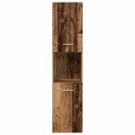 vidaXL Set mobilier de baie, 4 piese, lemn vechi, lemn prelucrat