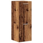 vidaXL Set mobilier de baie, 4 piese, lemn vechi, lemn prelucrat