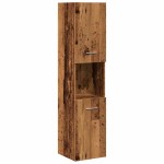 vidaXL Set mobilier de baie, 5 piese, lemn vechi, lemn prelucrat