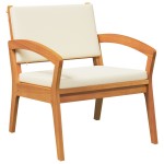 Set Bistro 4 Piese cu Perne din Lemn Masiv de Acacia Set Bistro 4 Piese cu Perne din Lemn Masiv de Acacia