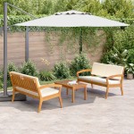vidaXL Set bistro 3 pcs Maro 75 x 45 x 38cm Lemn masiv de acacia vidaXL Set bistro 3 pcs Maro 75 x 45 x 38cm Lemn masiv de acacia