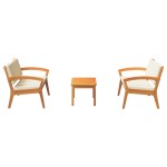 vidaXL Set bistro 3 pcs Maro 75 x 45 x 38cm Lemn masiv de acacia vidaXL Set bistro 3 pcs Maro 75 x 45 x 38cm Lemn masiv de acacia