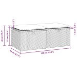 vidaXL Set mobilier grădină cu perne 2 piese gri poliratan/lemn acacia