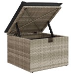 vidaXL Set canapea de grădină cu perne, 2 piese, gri deschis poliratan