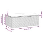 vidaXL Set canapea de grădină cu perne, 2 piese, gri deschis poliratan vidaXL Set canapea de grădină cu perne, 2 piese, gri deschis poliratan