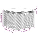 vidaXL Set canapea de grădină cu perne, 2 piese, gri deschis poliratan vidaXL Set canapea de grădină cu perne, 2 piese, gri deschis poliratan
