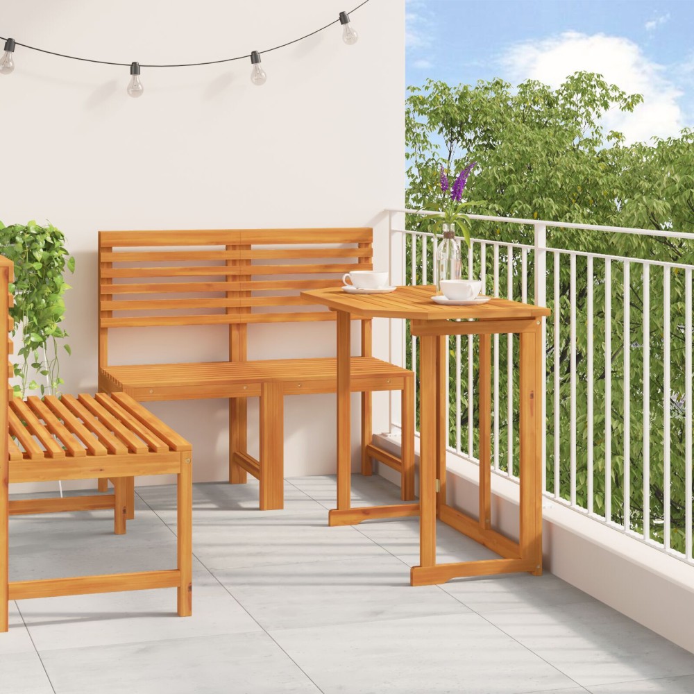 vidaXL Set mobilier de grădină, 4 piese, lemn masiv de acacia
