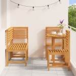 vidaXL Set mobilier de grădină, 5 piese, lemn masiv de acacia
