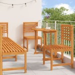 vidaXL Set mobilier de grădină, 6 piese, lemn masiv de acacia