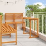 Set de dining pentru grădină vidaXL din 5 piese, din lemn masiv de acacia Set de dining pentru grădină vidaXL din 5 piese, din lemn masiv de acacia