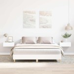 vidaXL Cadru de pat fără saltea, alb, 150x200 cm, lemn prelucrat vidaXL Cadru de pat fără saltea, alb, 150x200 cm, lemn prelucrat