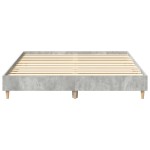vidaXL Cadru de pat fără saltea Gri beton 150x200 cm Lemn prelucrat vidaXL Cadru de pat fără saltea Gri beton 150x200 cm Lemn prelucrat