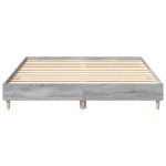 vidaXL Cadru de pat fără saltea Gri Sonoma 150x200 cm Lemn prelucrat