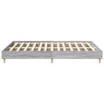 vidaXL Cadru de pat fără saltea Gri Sonoma 150x200 cm Lemn prelucrat