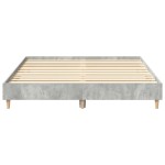 vidaXL Cadru de pat fără saltea Gri beton 140x200 cm Lemn prelucrat vidaXL Cadru de pat fără saltea Gri beton 140x200 cm Lemn prelucrat