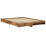 vidaXL Cadru de pat fără saltea Lemn vechi 140x200 cm Lemn prelucrat