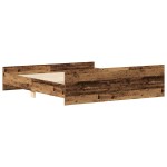 vidaXL Cadru de pat fără saltea Lemn vechi 180x200cm Lemn prelucrat