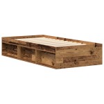 vidaXL Cadru de pat fără saltea Lemn vechi 90x200cm Lemn prelucrat vidaXL Cadru de pat fără saltea Lemn vechi 90x200cm Lemn prelucrat
