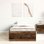 vidaXL Cadru de pat fără saltea Lemn vechi 90x190cm Lemn prelucrat vidaXL Cadru de pat fără saltea Lemn vechi 90x190cm Lemn prelucrat