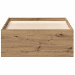 vidaXL Cadru de pat fără saltea Stejar Artisan 90x190cm Lemn prelucrat