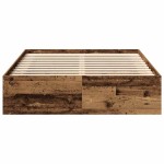 vidaXL Cadru de pat fără saltea Lemn vechi 120x200cm Lemn prelucrat vidaXL Cadru de pat fără saltea Lemn vechi 120x200cm Lemn prelucrat