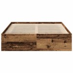 vidaXL Cadru de pat fără saltea Lemn vechi 140x200cm Lemn prelucrat