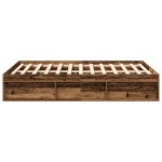 vidaXL Cadru de pat fără saltea Lemn vechi 160x200cm Lemn prelucrat