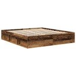 vidaXL Cadru de pat fără saltea Lemn vechi 200x200cm Lemn prelucrat vidaXL Cadru de pat fără saltea Lemn vechi 200x200cm Lemn prelucrat