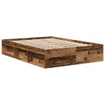 vidaXL Cadru de pat fără saltea Lemn vechi 120x190cm Lemn prelucrat vidaXL Cadru de pat fără saltea Lemn vechi 120x190cm Lemn prelucrat