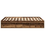vidaXL Cadru de pat fără saltea Lemn vechi 120x190cm Lemn prelucrat vidaXL Cadru de pat fără saltea Lemn vechi 120x190cm Lemn prelucrat