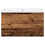 vidaXL Dulap pentru chiuveta, lavoar încorporat, lemn vechi