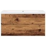 vidaXL Dulap pentru chiuveta, lavoar încorporat, lemn vechi