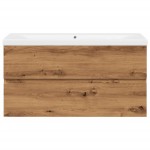vidaXL Dulap pentru chiuvetă lavoar încorporat, stejar artizanal